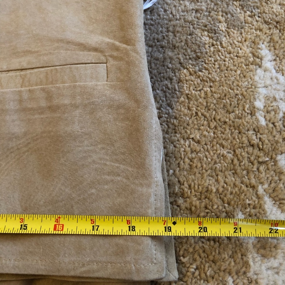 Erez Levy Saks Fifth Avenue Beige Suede Learher Skirt And Top Set Sz 4 Vintage! - Picture 7 of 16
